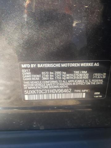 5UXKT0C31H0V96462 BMW X5 Xdr40e