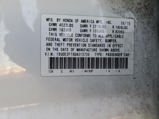 19UDE2F7XGA013735 Acura Ilx Premium