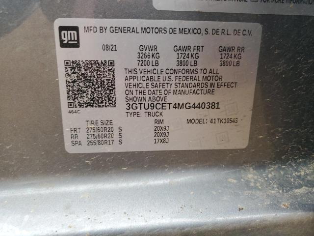 3GTU9CET4MG440381 GMC Sierra K1500 Elevation