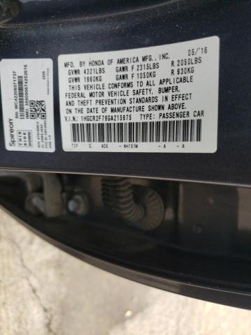 1HGCR2F79GA215675 Honda ACCORD EX
