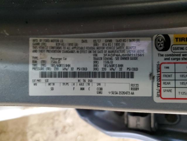 3FADP4AJ6HM117561 Ford FIESTA S