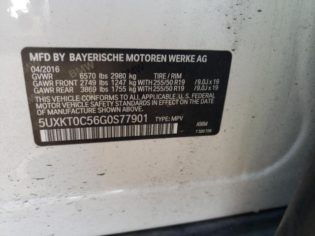 5UXKT0C56G0S77901 BMW X5 Xdr40e