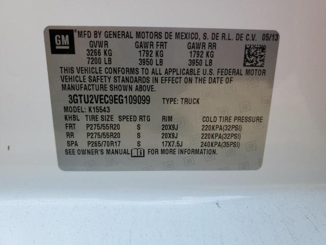 3GTU2VEC9EG109099 GMC Sierra K1500 Slt