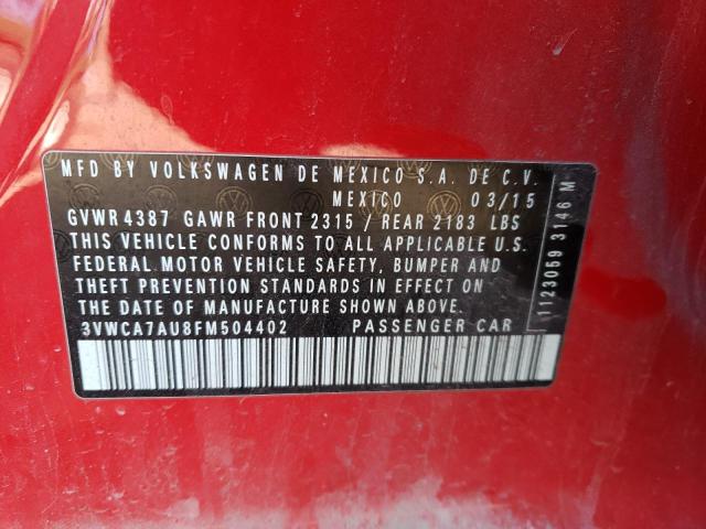 3VWCA7AU8FM504402 Volkswagen Golf Sportwagen Tdi S