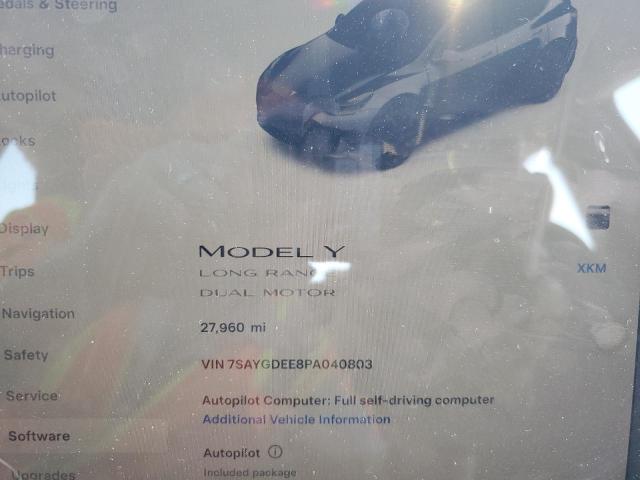 7SAYGDEE8PA040803 Tesla Model Y