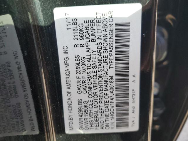 1HGCV1F47JA051894 Honda ACCORD EX