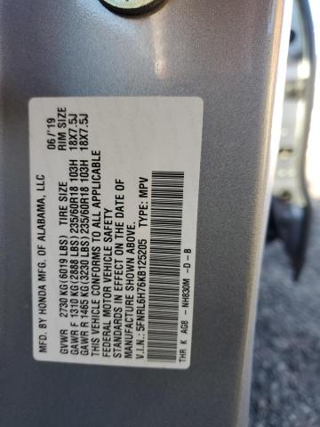5FNRL6H76KB125205 Honda ODYSSEY EXL