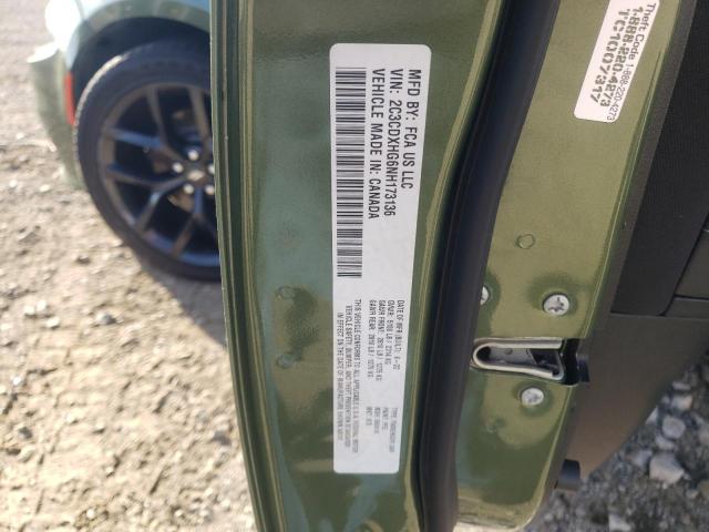 2C3CDXHG6NH173136 Dodge CHARGER GT