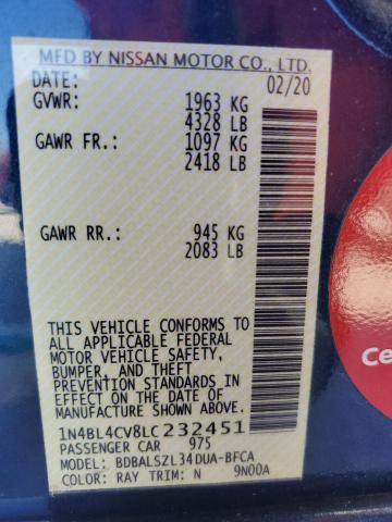1N4BL4CV8LC232451 Nissan ALTIMA SR