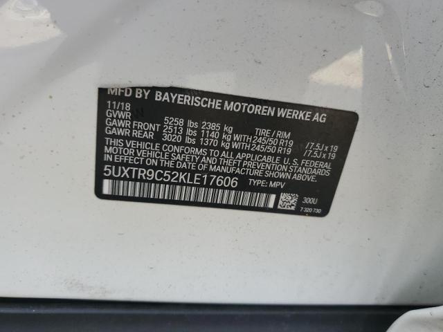 5UXTR9C52KLE17606 BMW X3 XDRIVE3