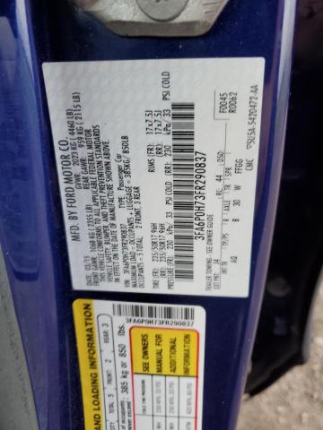 3FA6P0H73FR290837 Ford FUSION SE
