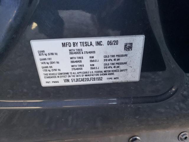 5YJXCAE20LF281552 Tesla MODEL X