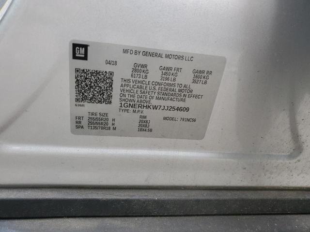 1GNERHKW7JJ254609 Chevrolet TRAVERSE L