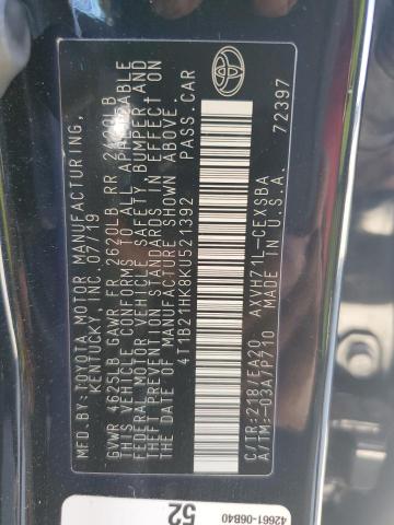 4T1B21HK8KU521392 Toyota CAMRY HYBR