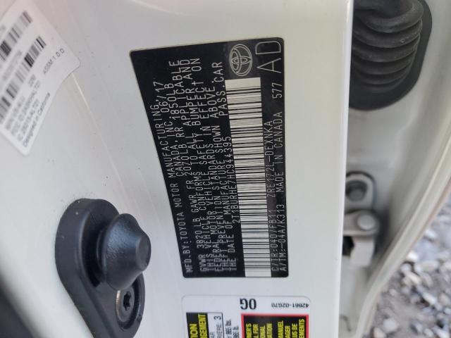 2T1BURHE7HC944395 Toyota 2zr-fe