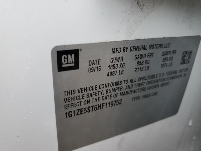 1G1ZE5ST6HF119752 Chevrolet MALIBU LT