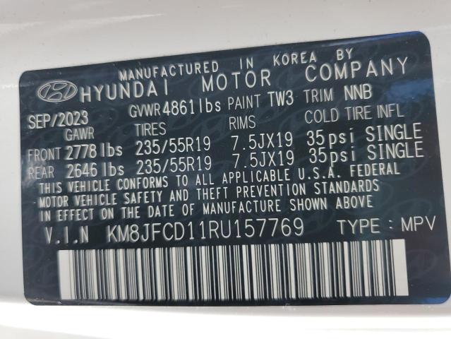 KM8JFCD11RU157769 Hyundai TUCSON N L