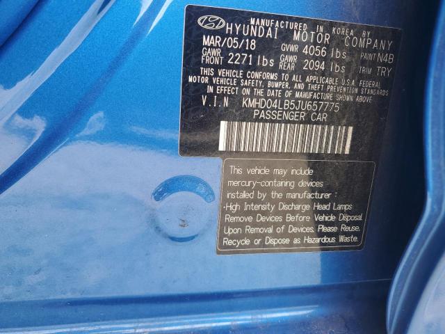 KMHD04LB5JU657775 Hyundai ELANTRA SP