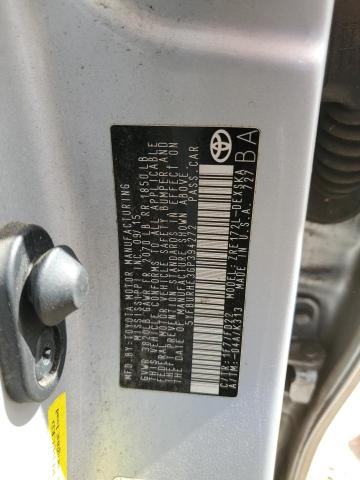 5YFBURHE3GP394272 Toyota 2zr-fe
