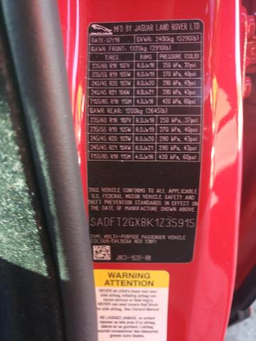 SADFT2GX8K1Z35915 Jaguar E-pace R-d