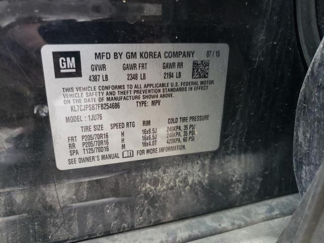KL7CJPSB7FB254686 Chevrolet Trax 1ls