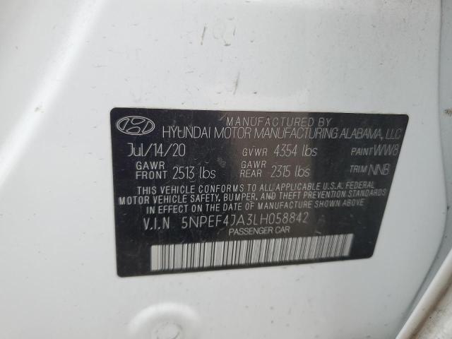 5NPEF4JA3LH058842 Hyundai gdi theta iii