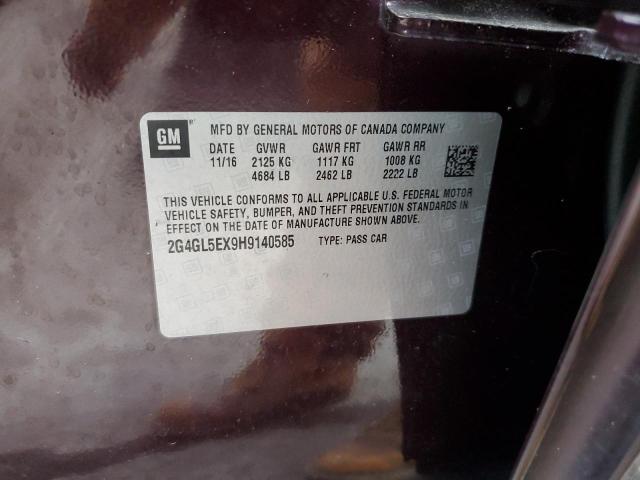 2G4GL5EX9H9140585 Buick Regal Sport Touring