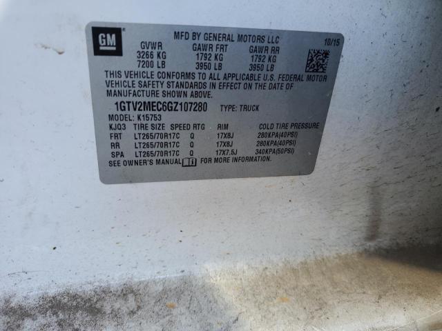 1GTV2MEC6GZ107280 GMC Sierra K1500 Sle