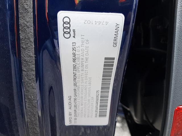 WAUENAF44KN005275 Audi A4 Premium Plus