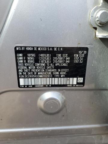3CZRU5H33MM702933 Honda HR-V LX