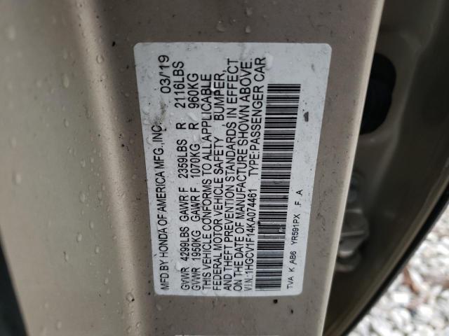 1HGCV1F14KA074461 Honda ACCORD LX
