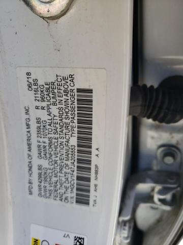 1HGCV1F47JA205553 Honda ACCORD EX