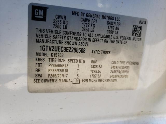 1GTV2UEC8EZ288508 GMC Sierra K1500 Sle