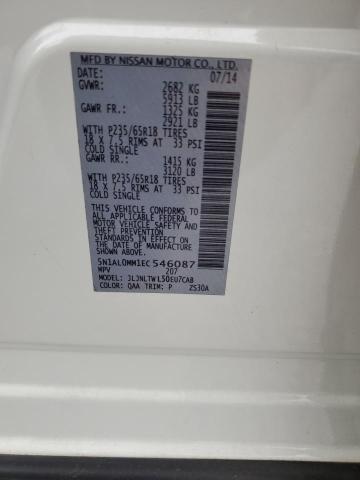 5N1AL0MM1EC546087 Infiniti QX60
