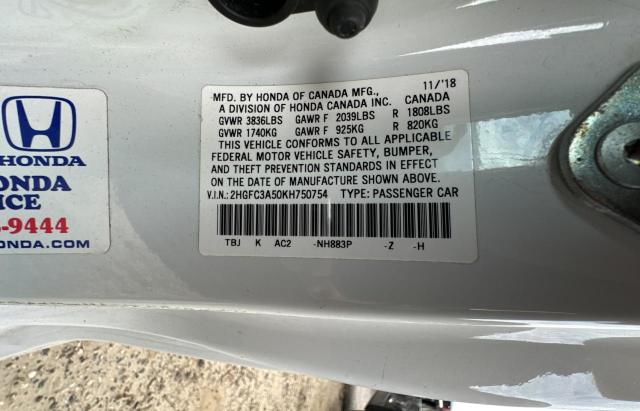 2HGFC3A50KH750754 Honda CIVIC SI