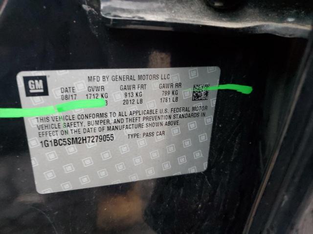 1G1BC5SM2H7279055 Chevrolet CRUZE LS