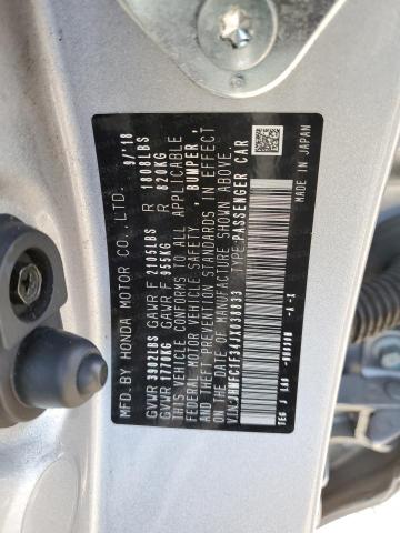 JHMFC1F34JX038833 Honda CIVIC EX
