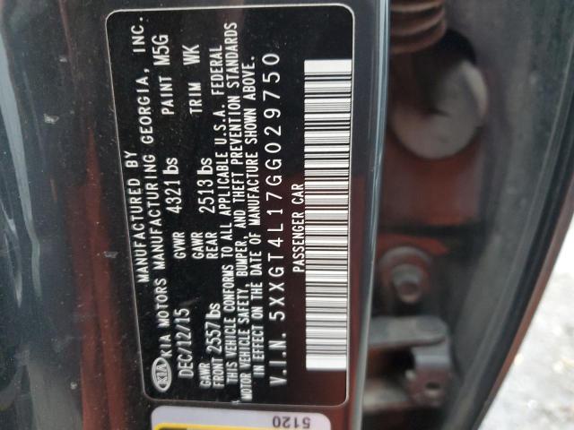 5XXGT4L17GG029750 KIA Optima Lx