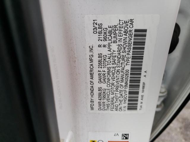 1HGCV1F15MA052830 Honda ACCORD LX