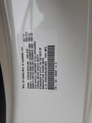 5FNRL6H82JB010639 Honda Odyssey Touring