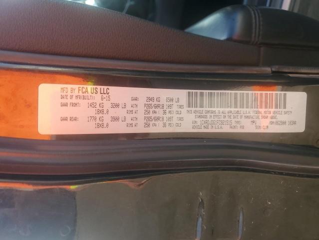 1C4RDJDG1FC921515 Dodge DURANGO LIMITED
