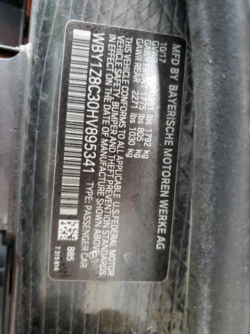 WBY1Z8C30HV895341 BMW I3 REX