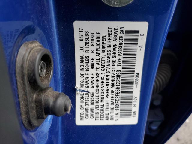 19XFC2F56HE224893 Honda Civic Lx