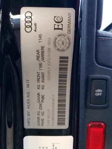 WAUB4AF45JA003417 Audi S4 Premium Plus