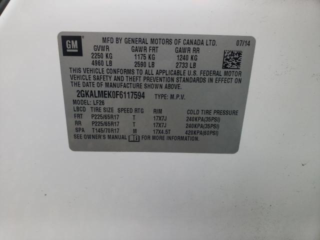 2GKALMEK0F6117594 GMC Terrain Sle