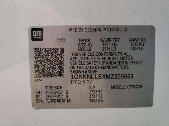 1GKKNLLSXMZ205663 GMC Acadia At4