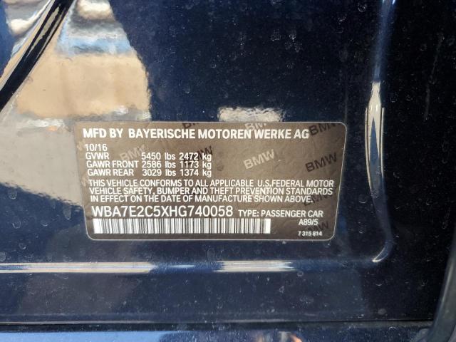 WBA7E2C5XHG740058 BMW 740 I