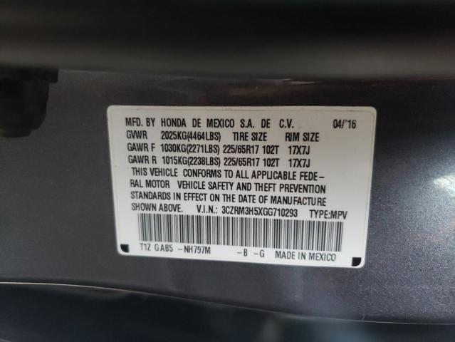 3CZRM3H5XGG710293 Honda CR-V EX