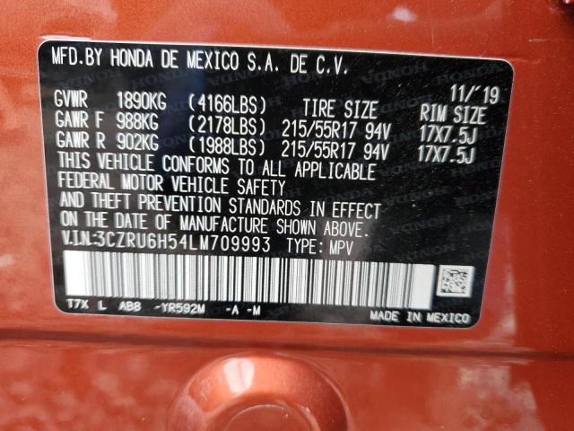 3CZRU6H54LM709993 Honda HR-V EX