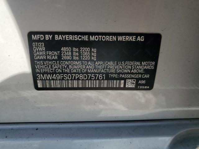 3MW49FS07P8D75761 BMW M340I